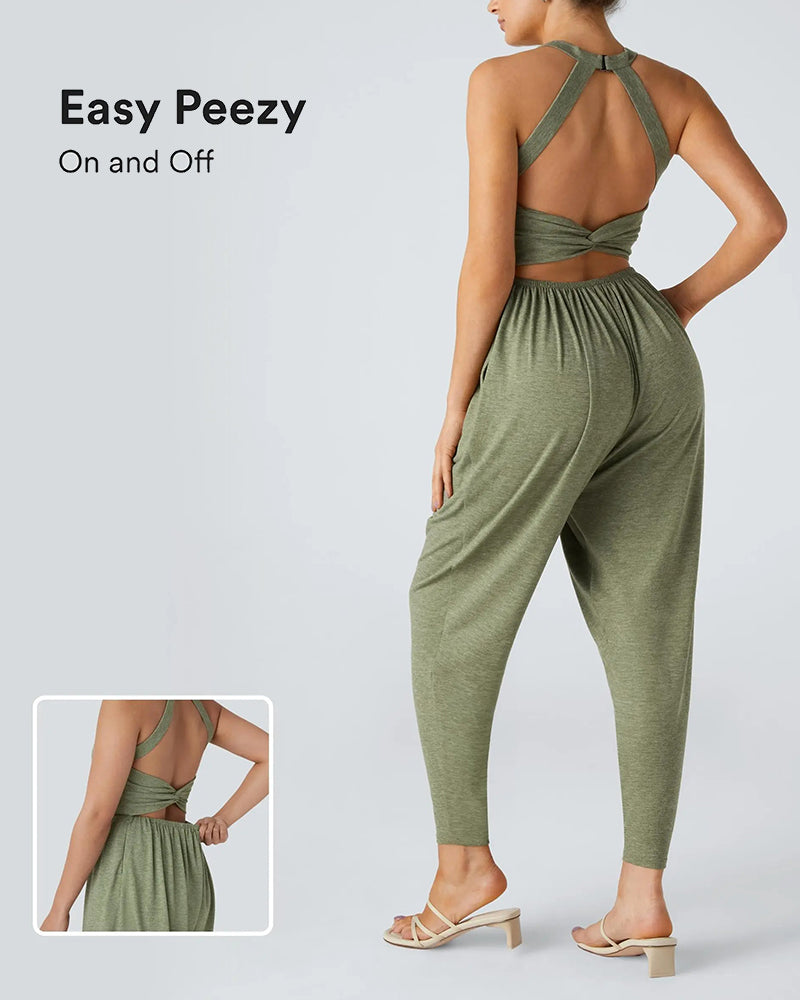 Overall Damen Rückenlos Bündchen