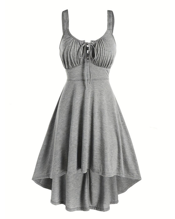 Kleid Unregelmäßiger Träger Lässig