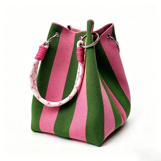Tasche Mini Gestrickt Eimer Tote