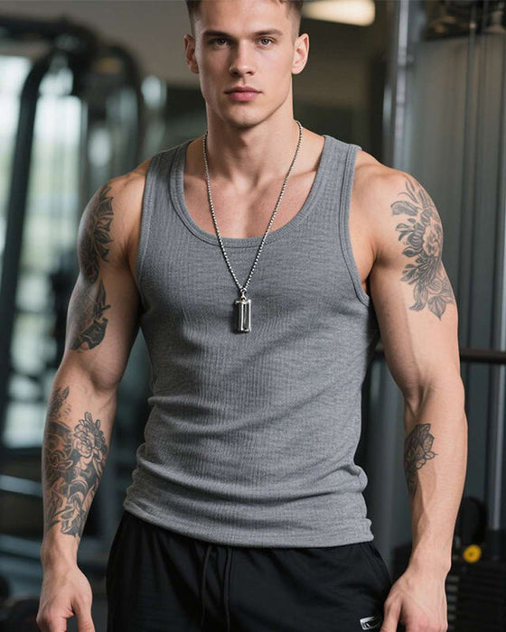 Top Herren Baumwolle Fitness