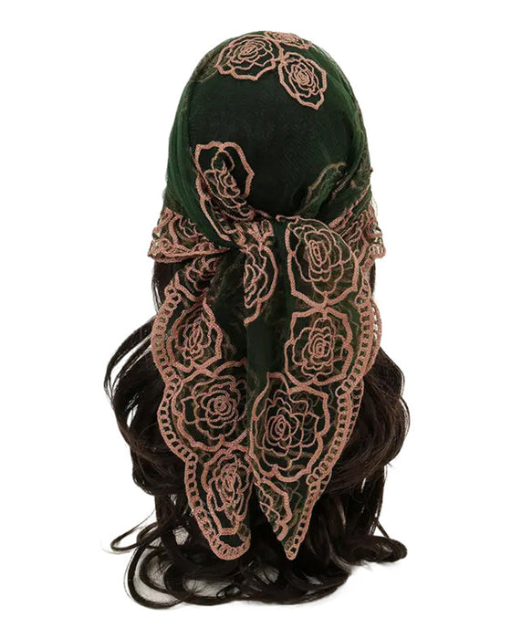 Blumen-Mesh Scallop Design Bandana