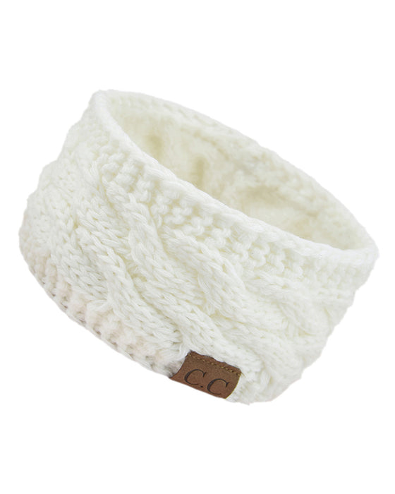 Fleece Gestricktes Stirnband Für Herbst Und Winter