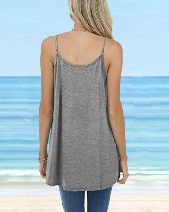 Camisole Damen Basic Rundhals