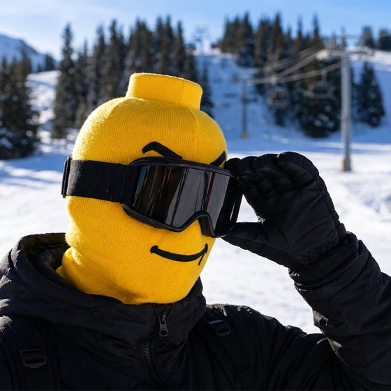 Lustige Ski-Kopfbedeckung