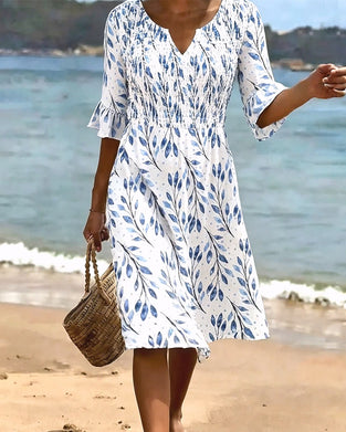 Kleid Halbarm Gedruckt