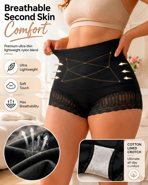 Damen-Shapewear-Slips Mit Kreuz-Bauchkontrolle