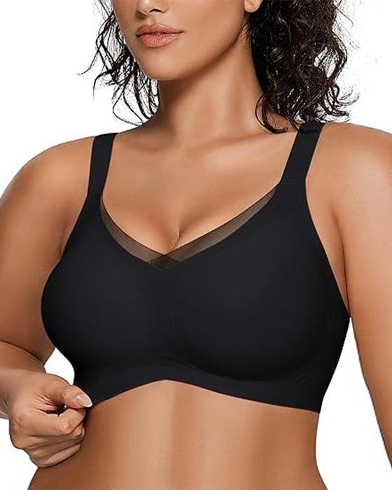 Damen-BH ohne Bügel mit V-Mesh – bequemer und stützender Bralette