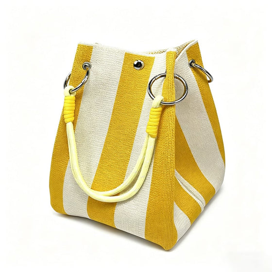 Tasche Mini Gestrickt Eimer Tote