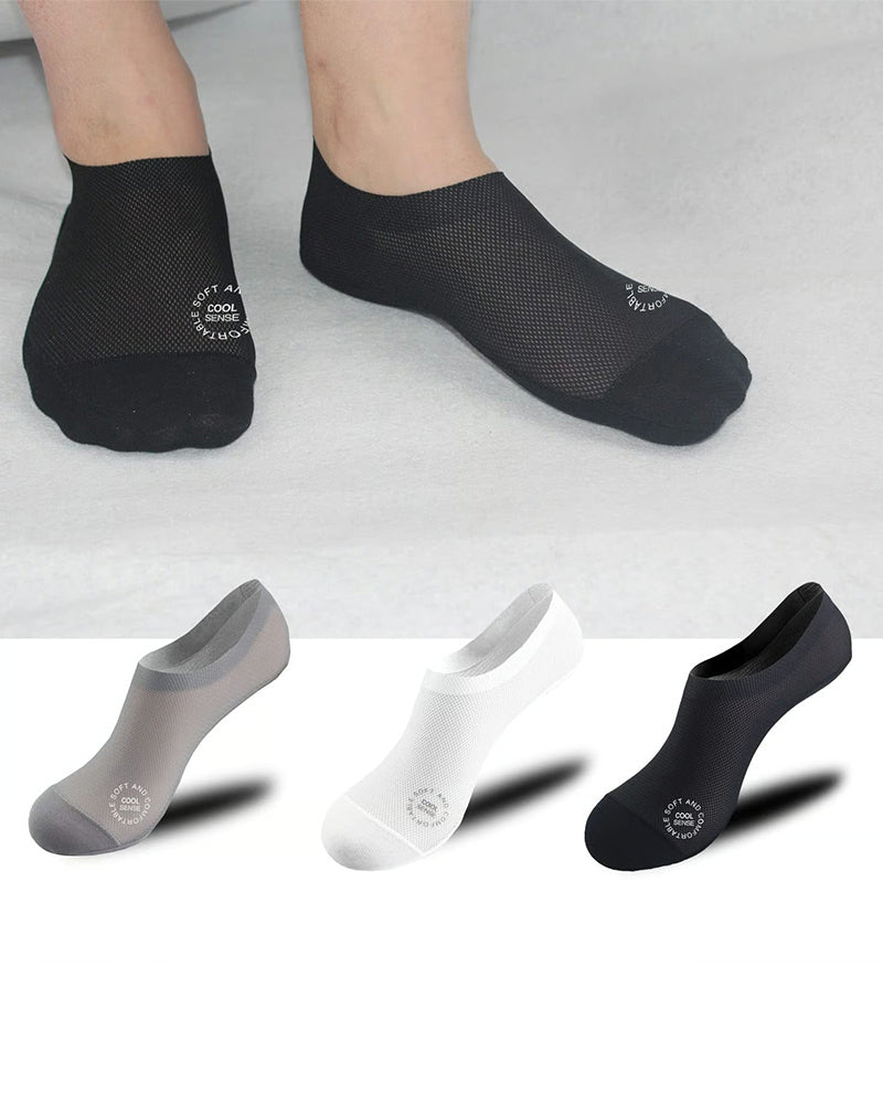 Socken Herren Eis Seide Boot