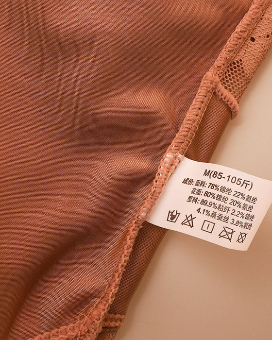 Hochtaillierte Spitzenunterhose für Damen