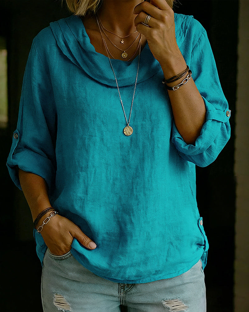 Top Umlegekragen Baumwolle