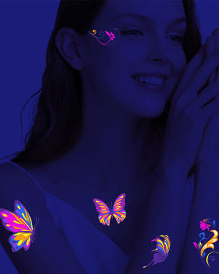 Fluoreszierende Tattoo-Sticker