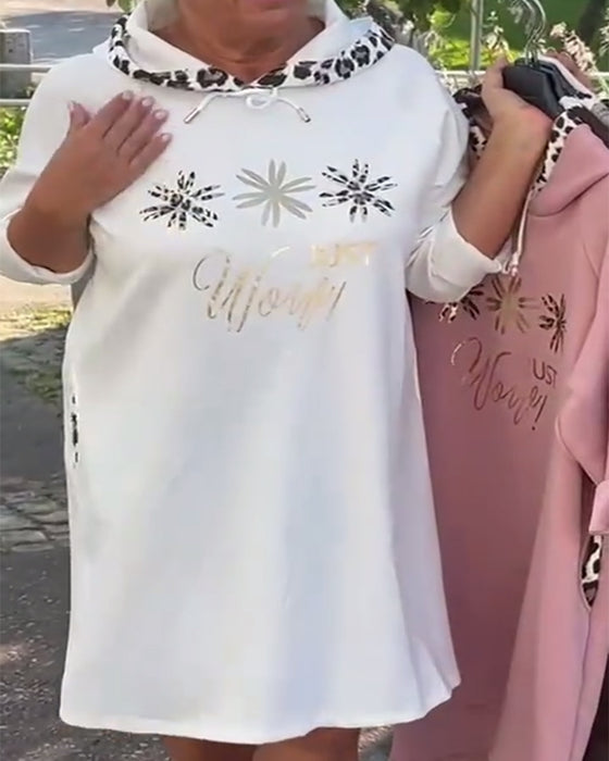 Kleid Blumen Druck Weite Mode