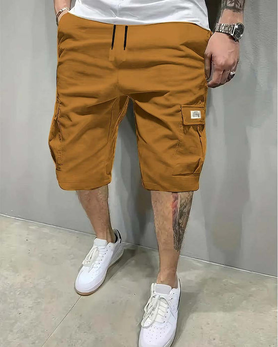 Herren-Shorts Mit Mittelbund Und Kordelzug