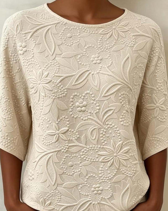 Bluse Damen Lässig Blumig