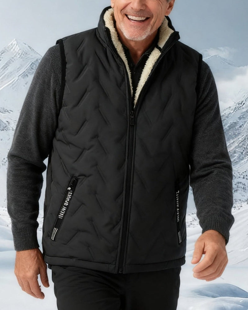 Weste Unisex Winter Warm Casual Ärmellos Steppmit Fleecefutter