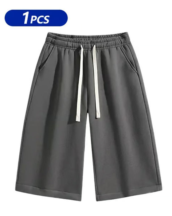 Herren-Shorts Einfarbig Mit Kordelzug