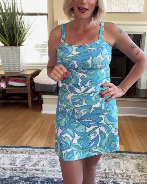 Tankini Bedruckt Träger Hüfte Sexy