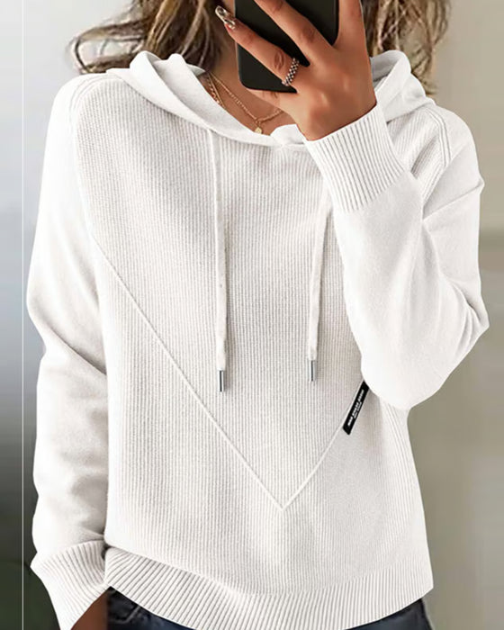 Stilvolles Kapuzen-Sweatshirt Mit Langen Ärmeln