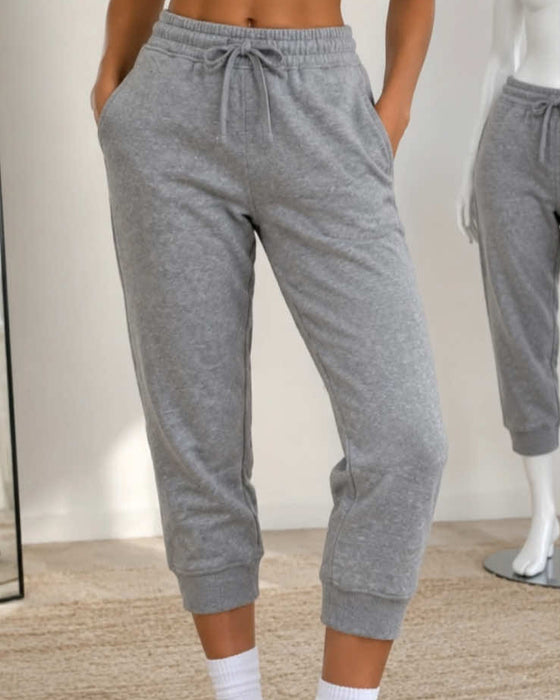 Jogginghose Gummibund Cropped Jogger