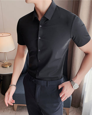 Hemden Herren Stretch Kurzarm Kleid