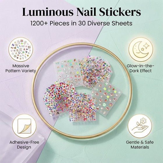 Leuchtende Nagelsticker Für Kinder