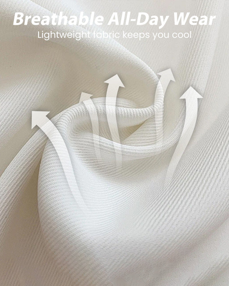 Hose Herren Lässig Plissiert Weites Bein