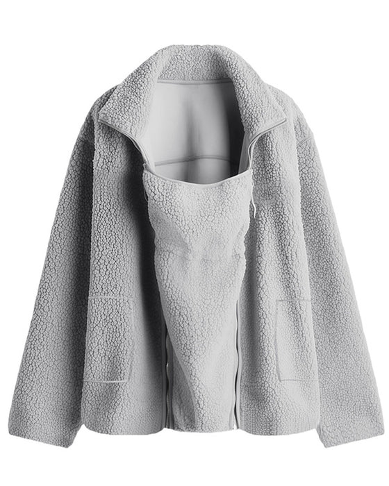 Damen 2-in-1 Hüftlange Lässige Sport Außenjacke