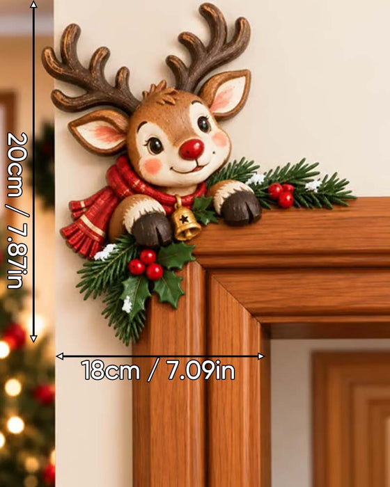 Dekoration Weihnachten Guckloch Türrahmen Ecke