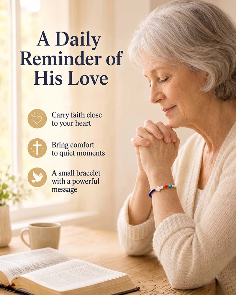 ✝️ Handgefertigtes Jesus Armband ❤️ Trage Die Geschichte. Trage Den Glauben.