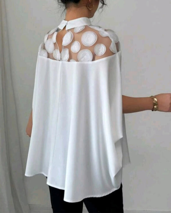 Bluse Off-the-Shoulder Fledermausärmel elegan