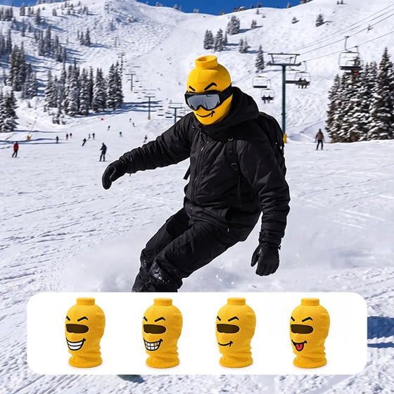 Lustige Ski-Kopfbedeckung