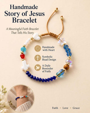 ✝️ Handgefertigtes Jesus Armband ❤️ Trage Die Geschichte. Trage Den Glauben.