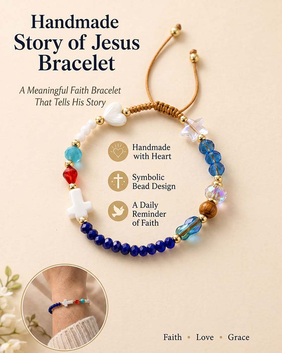 ✝️ Handgefertigtes Jesus Armband ❤️ Trage Die Geschichte. Trage Den Glauben.