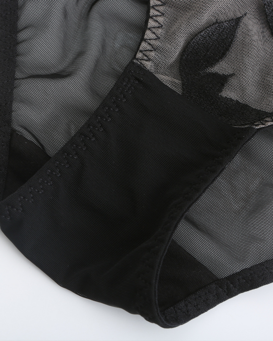 Büstenhalter Damen Ultra Dünn Sexy Rose Stickerei Spitze