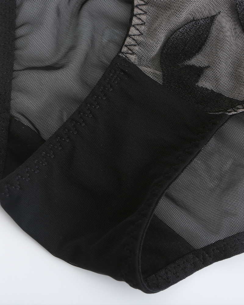 Büstenhalter Damen Ultra Dünn Sexy Rose Stickerei Spitze