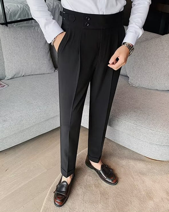 Herren Hose Tasche Einfarbig Lässig Kleid