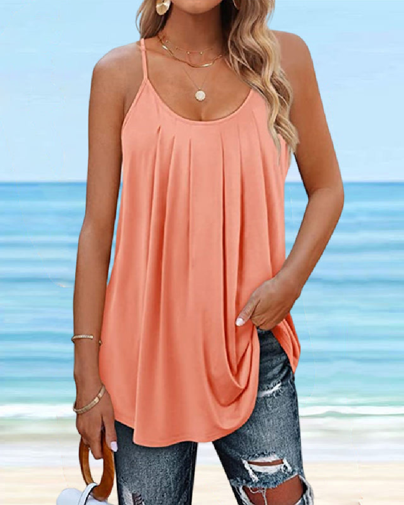 Camisole Damen Basic Rundhals