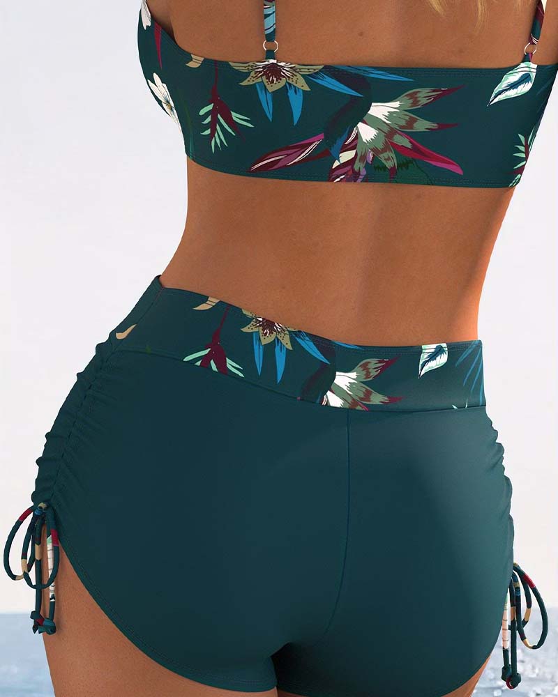 Zweiteiler Bikini Urlaub Kordelzug