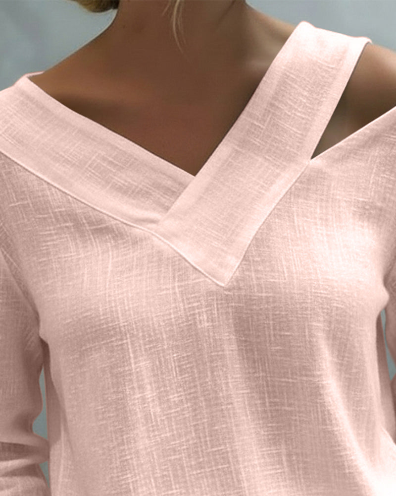 Top stilvoller V-Ausschnitt schulterfrei