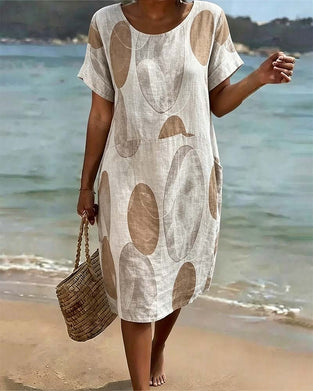 Kleid Polka Dot Locker Gerade
