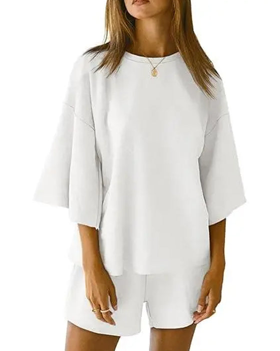 Set Elastische Taille Shorts Lässig