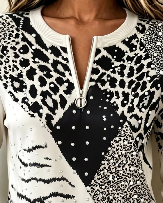 Sweatshirt Langarm Rundhals