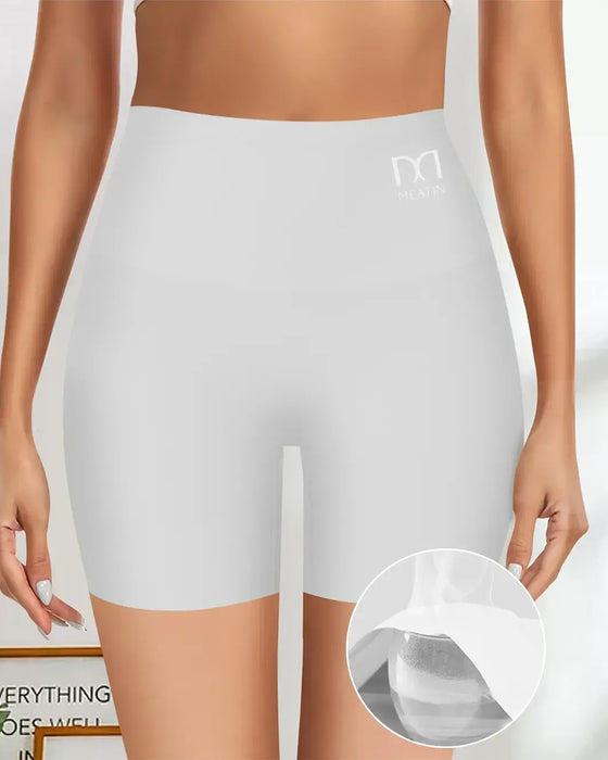 Shorts Mittelhoher Bund Einfarbig