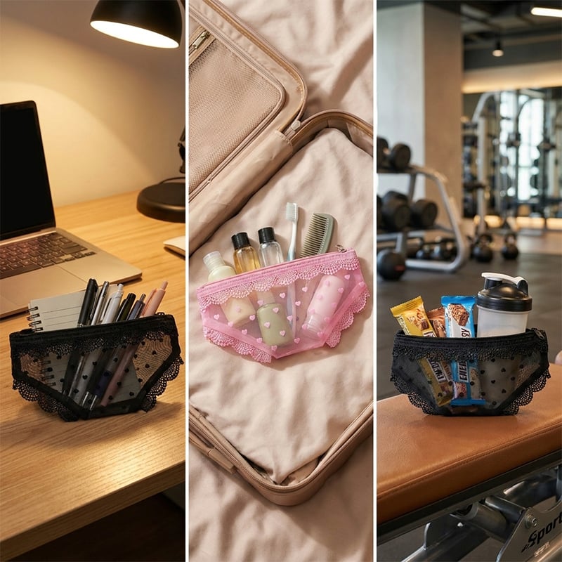 Herzförmige Dreieckige Tasche