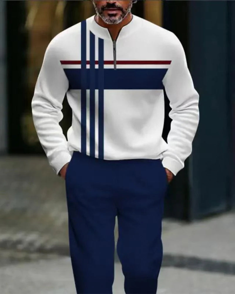 Set Halbreißverschluss Herren Lounge