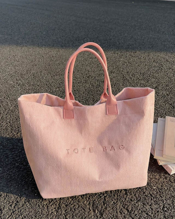Tasche Buchstabendruck Tote