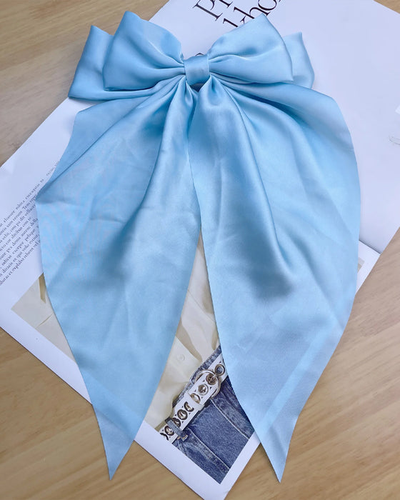 🔥 Große Schleife Haarspange Für Damen – Hochzeit & Alltag Pferdeschwanz Accessoire Mit Langem Ende