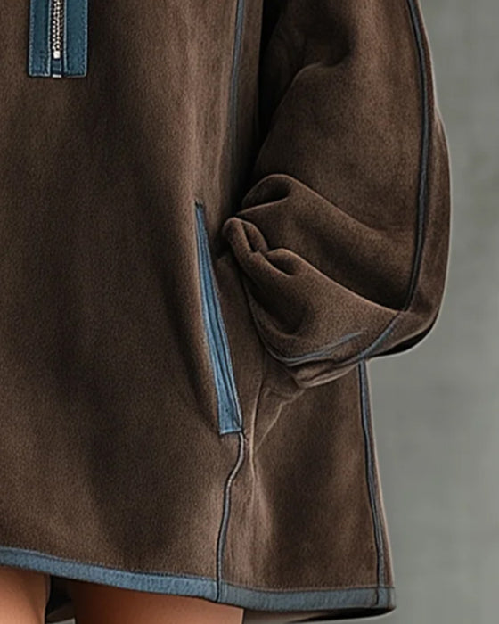 Kleid Langarm Stehkragen