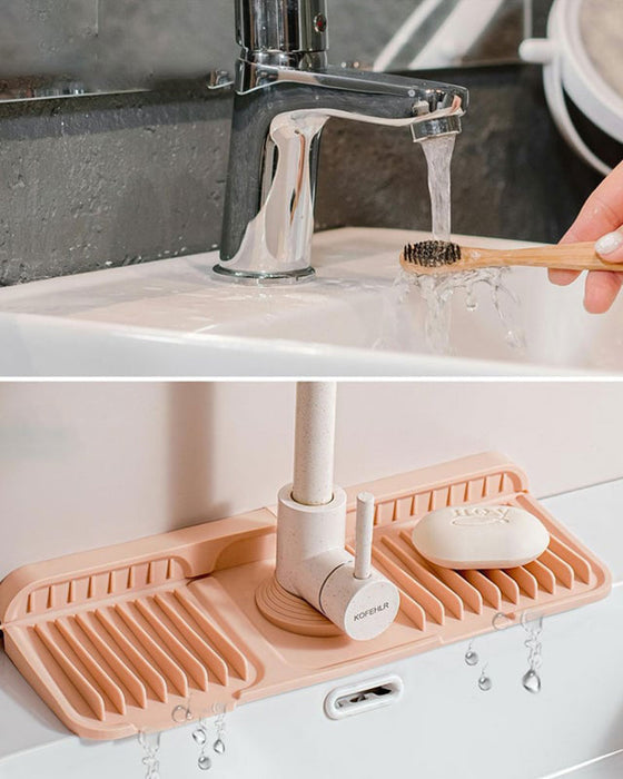 Knopf Silikon Wasserhahn Ablaufmatte-Promo